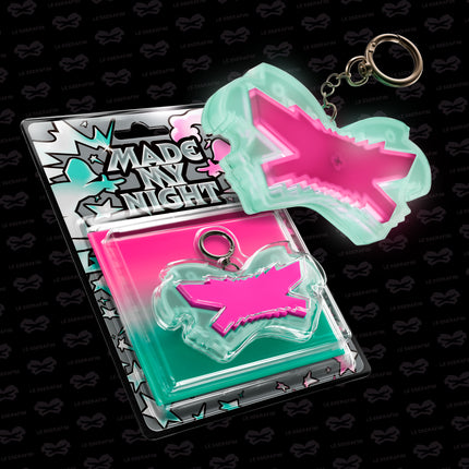 LE SSERAFIM - MADE MY NIGHT Single Album Glow Clicker Keychain Ver. (Pink / Mint)
