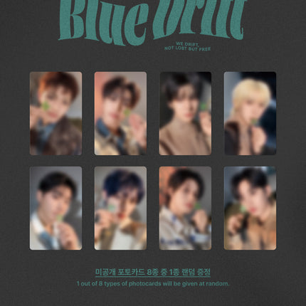 ATEEZ - 8th Anniversary Official MD PHOTOBOOK Blue Drift + Photocard