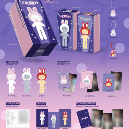 [SET] SHINee ONEW - Delusion 1st Single Album 2Ver NEMO + 1Ver Long Doll (Ver Selection)