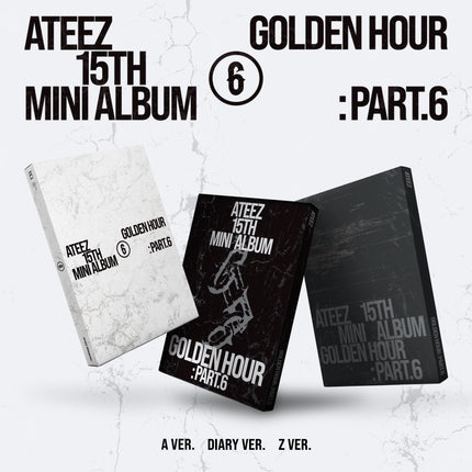 ATEEZ - GOLDEN HOUR : Part.6 15th Mini Album Photobook Ver. (A / DIARY / Z / Set)