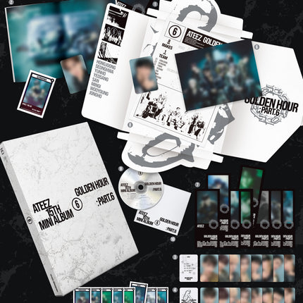 ATEEZ - GOLDEN HOUR : Part.6 15th Mini Album Photobook Ver. (A / DIARY / Z / Set)