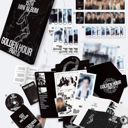 ATEEZ - GOLDEN HOUR : Part.6 15th Mini Album Photobook Ver. (A / DIARY / Z / Set)