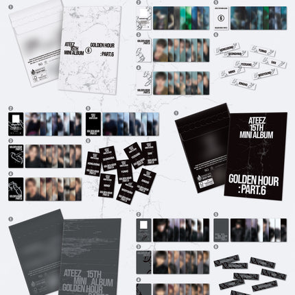 ATEEZ - GOLDEN HOUR : Part.6 15th Mini Album POCAALBUM Ver. (A / DIARY / Z / Set)