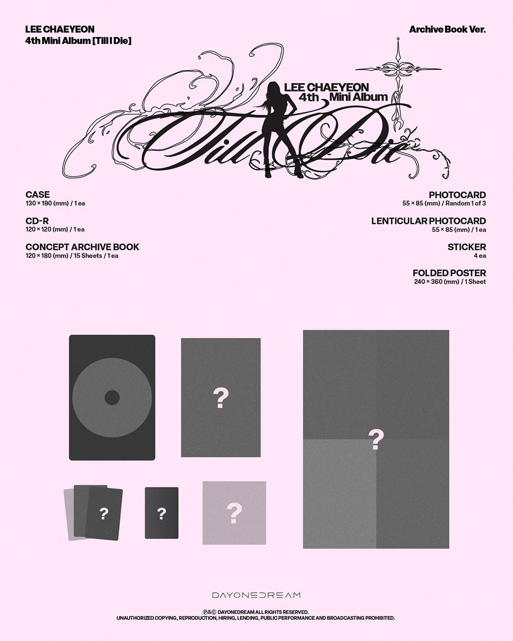 LEE CHAEYEON - Till I Die 4th Mini Album Archive Book Ver – KSENDY ...