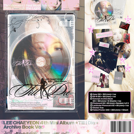 LEE CHAEYEON - Till I Die 4th Mini Album Archive Book Ver