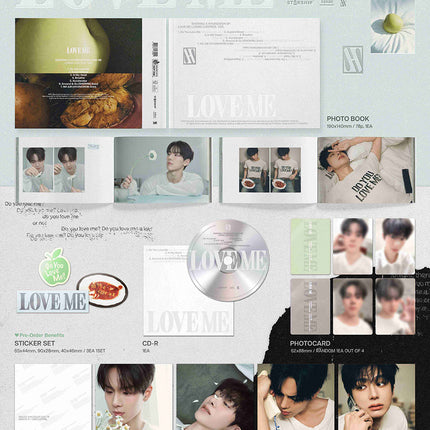 MONSTA X SHOWNU X HYUNGWON - LOVE ME EP Album Photobook Ver (LOVE ME OR NOT/LOSING CONTROL/CRUSH ON YOU)