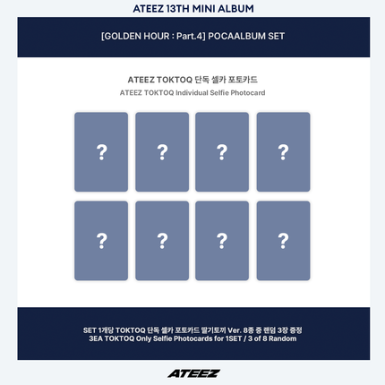 [POB] ATEEZ - 13th Mini Album : GOLDEN HOUR : Part.4 (POCAALBUM Ver)