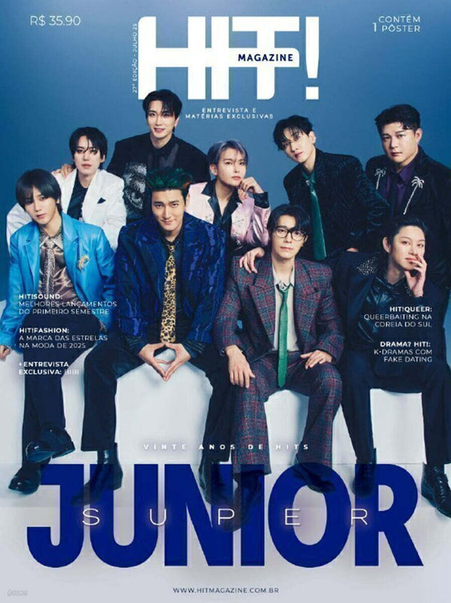 HIT! Brazil Magazine – July 2025 (SuperJunior Cover) [+ Folded Poster + Postcard]
