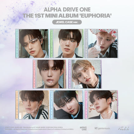 ALPHA DRIVE ONE - 1st Mini Album : EUPHORIA (JEWEL CASE 8Ver Set.)