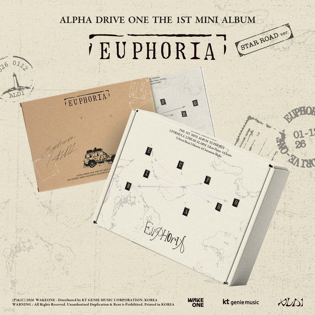 ALPHA DRIVE ONE - 1st Mini Album : EUPHORIA (STAR ROAD Ver.)