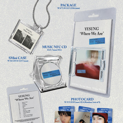 Super junior YESUNG - Where We Are 2nd Full Album SMini Ver. (Smart Album)