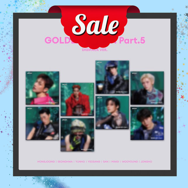 [SALE] ATEEZ - GOLDEN HOUR : Part.5 14th Mini Album DIGIPACK Ver