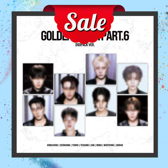 [SALE] ATEEZ - GOLDEN HOUR : Part.6 15th Mini Album DIGIPACK Ver. (Member Selection)