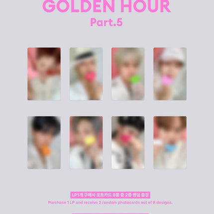 [POB] ATEEZ - GOLDEN HOUR : Part.5 14th Mini Album Pink LP Ver. (Limited Edition)
