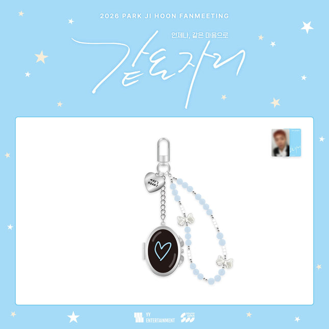 PARK JI HOON - 2026 FANMEETING Official MD Photo Mirror Keyring + Photocard Set