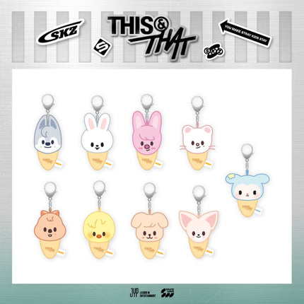 Stray Kids - [THIS & THAT] POP-UP STORE MD SKZOO PLUSH KEYRING ICECREAM Ver.