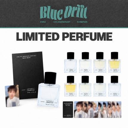 ATEEZ - 8th Anniversary Exhibition : BLUE DRIFT Official MD Limited Perfume Ver + Photocard (Member Selection)