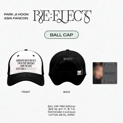 PARK JI HOON - Official MD Ball Cap + Photocard Set. PARK JIHOON