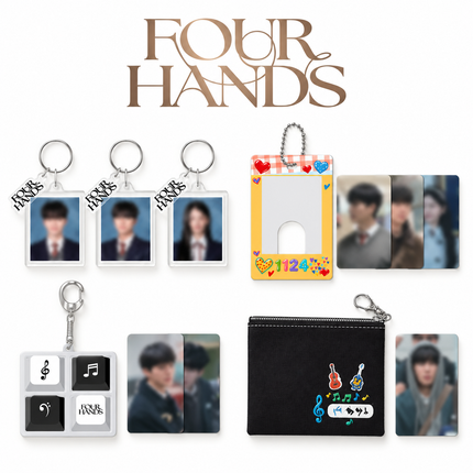 FOUR HANDS K-Drama Official Goods Song Kang Lee Jun Young Keyring Pouch New