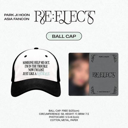 PARK JI HOON - Official MD Ball Cap + Photocard Set. PARK JIHOON
