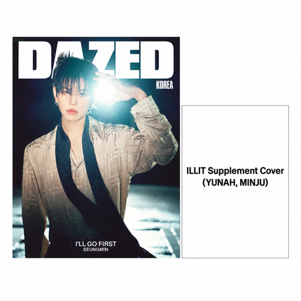 Stray Kids SEUNGMIN DAZED Korea Magazine Nov 2026 ILLIT Book-in-Book (ILLIT YUNAH & MINJU) New