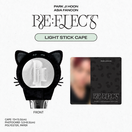PARK JI HOON - Official MD Light Stick Cape + Photocard Set. PARK JIHOON