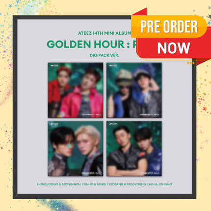 [POB] ATEEZ - GOLDEN HOUR : Part.5 14th Mini Album DIGIPACK UNIT Ver