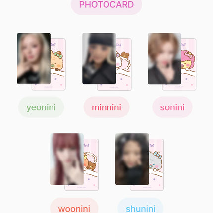 i-dle - Official MD MINNIE Baby Magnet Plush Doll Keyring + Photocard Set.(Member Selection)