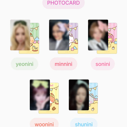 i-dle - Official MD MINNIE Baby Sitting Plush Ver + Photocard Set.(Member Selection)